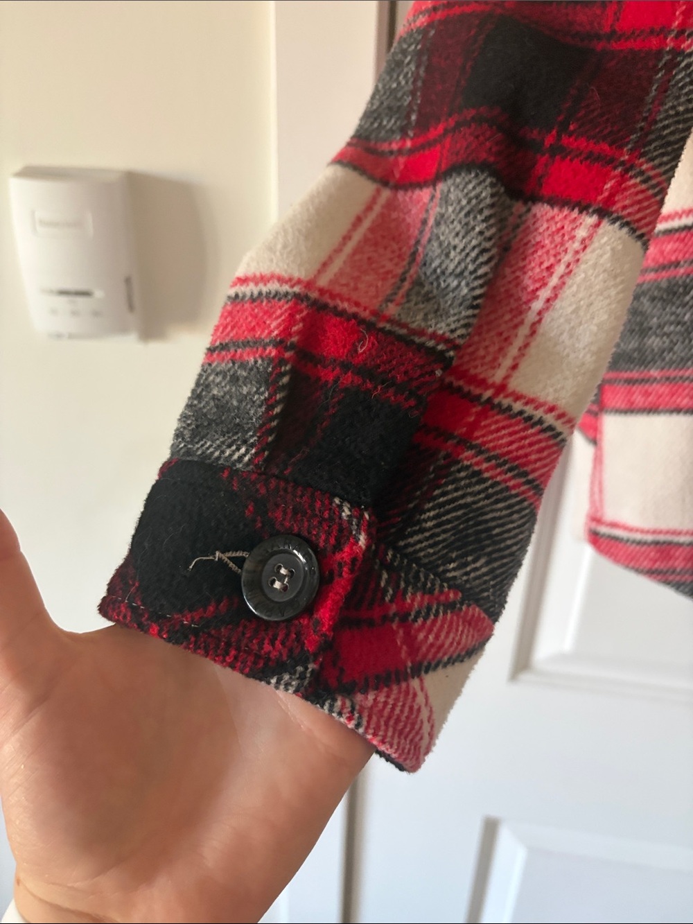 Garage Red & Black Plaid Lined Quilted Jacket - Picture 4 of 4
